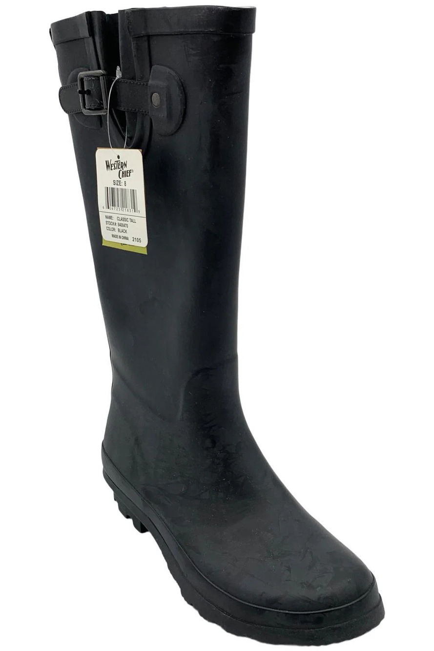 Kamik Women's Olivia Tall Rain Boot Black - Medium